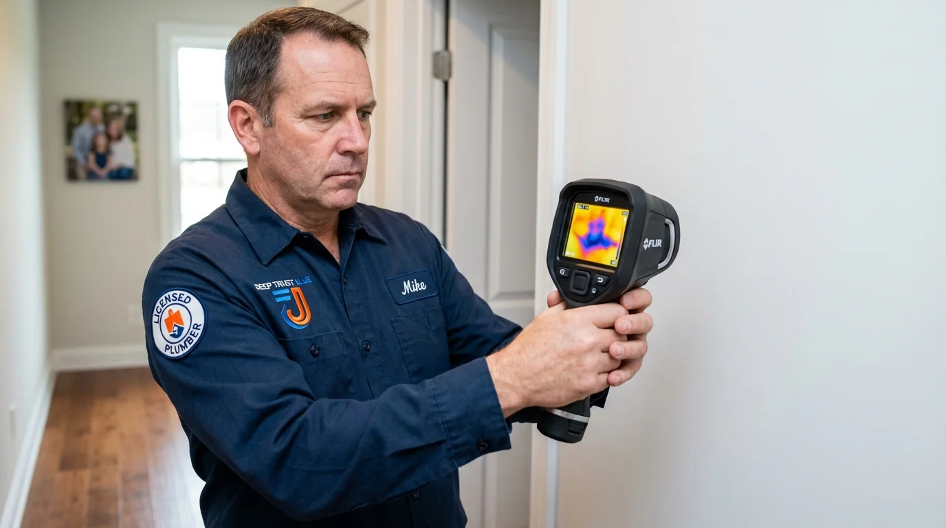 Thermal imaging leak detection by Johns Plumbing LLC in Mountainside